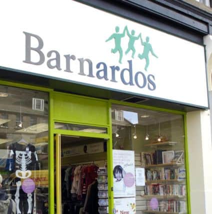 Barnardos charity shop on Crighton Place, Leith Walk