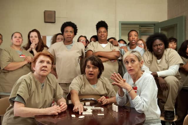 Orange is the New Black, pictured, and Breaking Bad, below, are among the hit series that have viewers on the edges of their seats