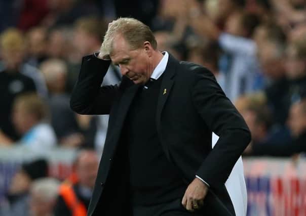 Steve McLaren watched his side crash out of the Capital One Cup. Picture: Getty