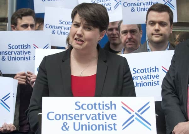 Scottish Tories spokesperson reiterated Ruth Davidsons statement that only the Scottish Conservatives will stand up for the Union'. Picture: Jane Barlow