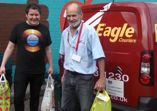 Eagles Couriers have helped out Broomhouse Food Bank in south west Edinburgh