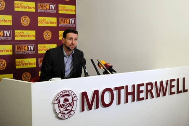 Ian Baraclough was shown the door by Motherwell. Picture: Alan Watson