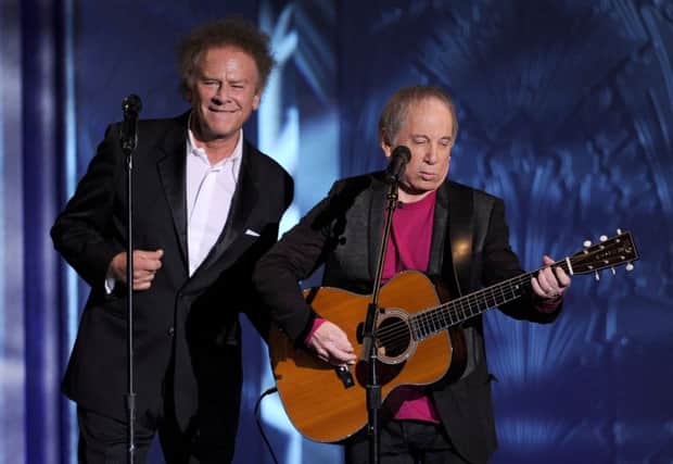 Art Garfunkel, left, with  the other half of the duo Paul Simon. Picture: Getty