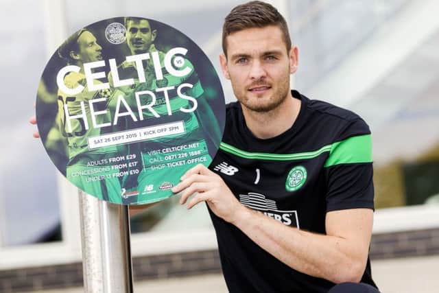Craig Gordon promotes this afternoons Celtic versus Hearts match. Picture: SNS