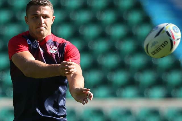 England centre Sam Burgess will be up against Welshman Jamie Roberts in a momentous midfield clash. Picture: Getty