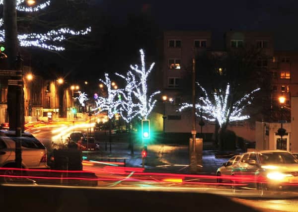 LED lighting in Linlithgow, but Glasgow is leading the way for using the technology for its street lights. Picture: Alan Murr