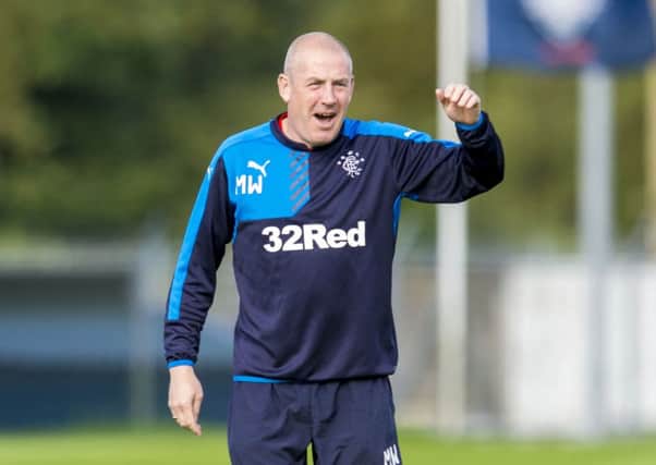 Mark Warburton believes Rangers are still on course. Picture: SNS
