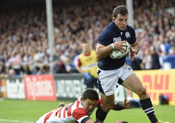 Scotland's John Hardie in action against Japan. Picture: Getty