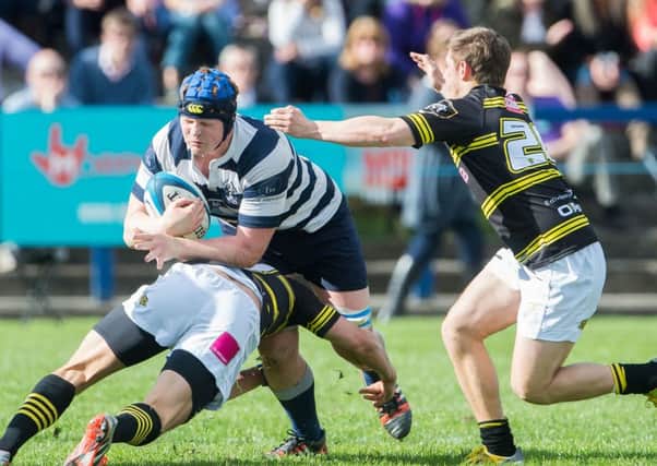 Russell Nimmo of Melrose against Heriot's. Picture: ian georgeson