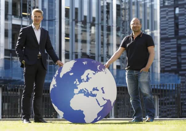 Gareth Williams, CEO of Skyscanner, and right Nigel Eccles, CEO of FanDuel, two of Scotland's biggest success stories. Picture: Robert Perry