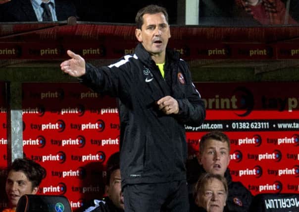 Dundee United manager Jackie McNamara met with chairman Stephen Thompson immediately after the defeat by St Johnstone.  Picture: SNS