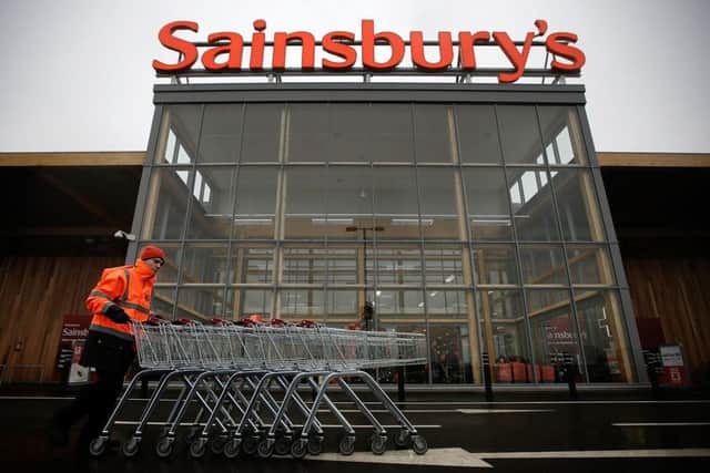 Sainsburys is expected to see sales slip again. Picture: Getty Images