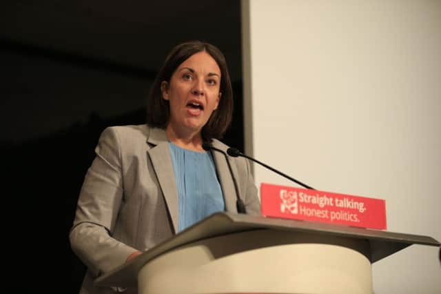 Scottish Labour leader Kezia Dugdale delivers a speech during the annual party conference at the Brighton Centre. Picture: PA
