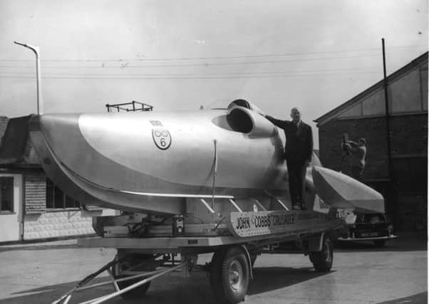 On this day in 1952, world land and water speed record-breaker John Cobb died after his Crusader vehicle broke up during a record bid on Loch Ness. Picture: Getty Images
