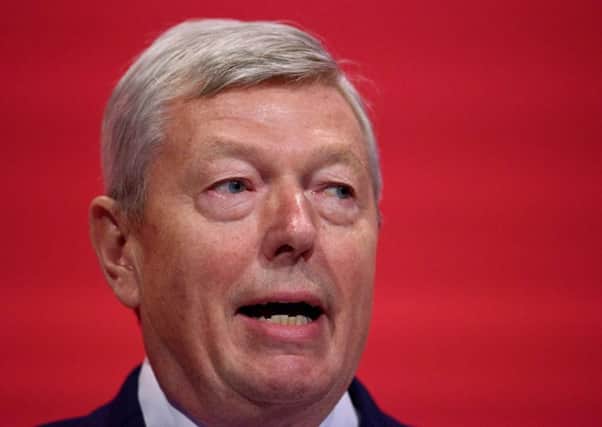 Alan Johnson speaks to delegates during a session entitled "Britain and the World" during the second day of the Labour Party Autumn Conference. Picture: Getty
