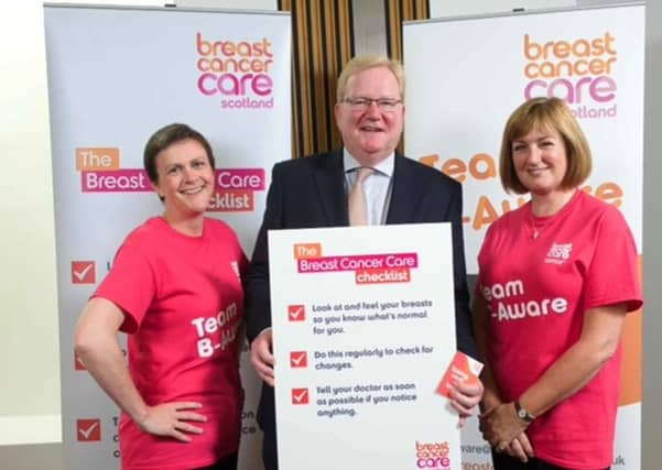 Breast Cancer Care has launched its new B-Aware campaign in Scotland