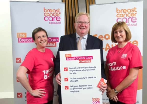 Breast Cancer Care has launched its new B-Aware campaign in Scotland