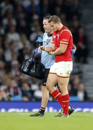 Wales back Hallam Amos will play no further part in the Rugby World Cup after sustaining a shoulder injury against England. Picture: AP
