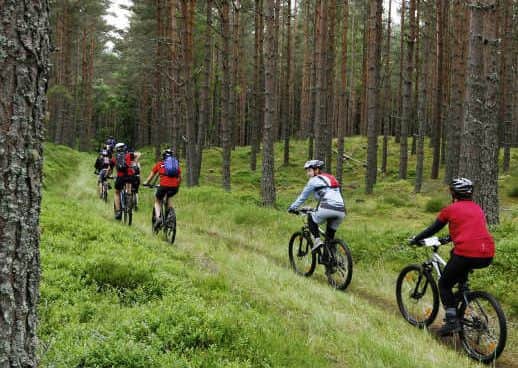 Riders tackle a section of the Cairngorm National Park. Picture: Contributed