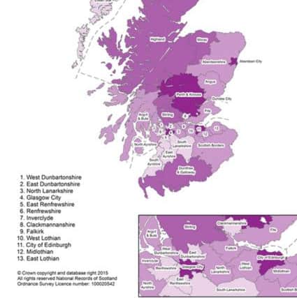 Eastern areas have had a greater influx of new inhabitants. Picture: Scottish Government