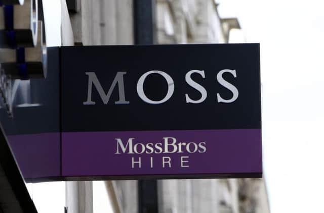 Menswear specialist Moss Bros. Picture: PA