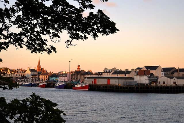 Stornoway harbour from the Castle Grounds.