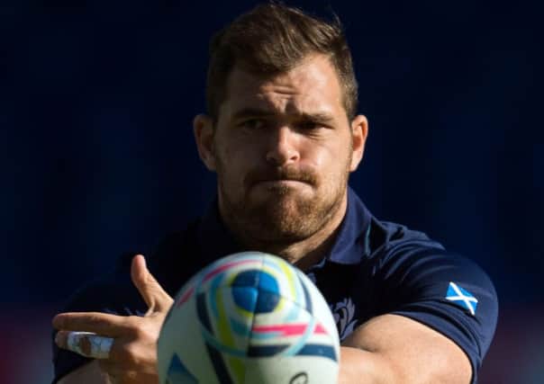 At the age of 34, Sean Lamont is bringing all his experience to bear at this Rugby World Cup. Picture: AFP/Getty Images