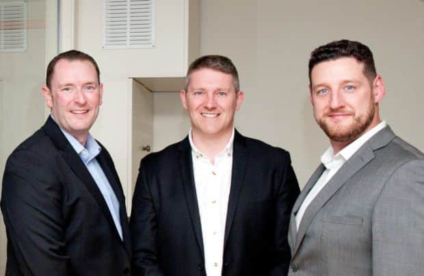 Craig Jackon, centre, with fellow Edgar Stewart directors Bruce Hydes (L) and Alan Wallace