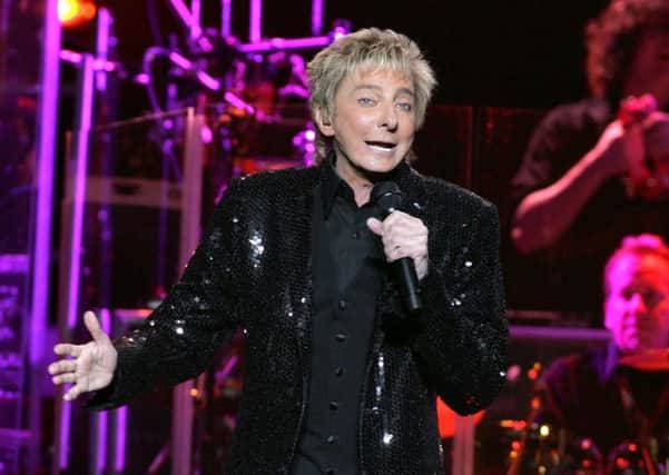 Singer Barry Manilow will perform in Glasgow on his farewell tour. Picture: Getty Images
