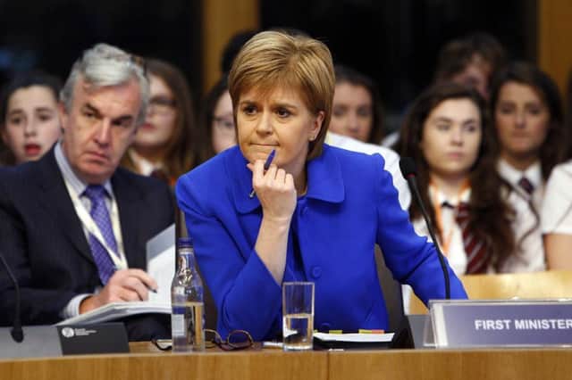First Minister Nicola Sturgeon. Picture: Andrew Cowan