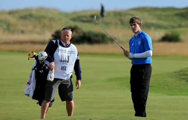 Blairgowrie's Bradley Neil played in the Alfred Dunhill Links Championship as an amateur two years ago Picture: Getty Images