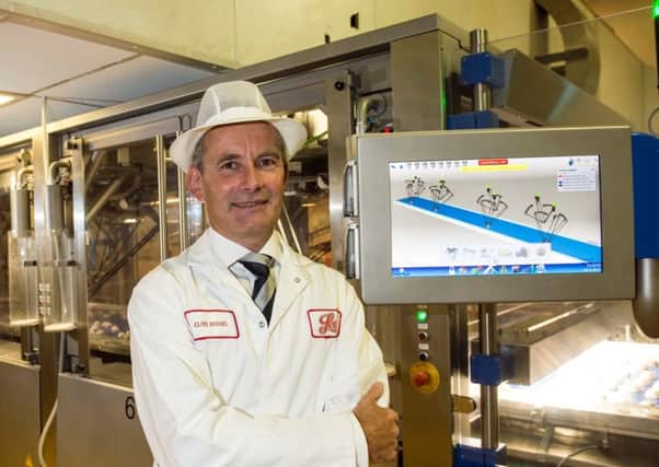 Lees Foods chief Clive Miquel in the firm's Coatbridge plant