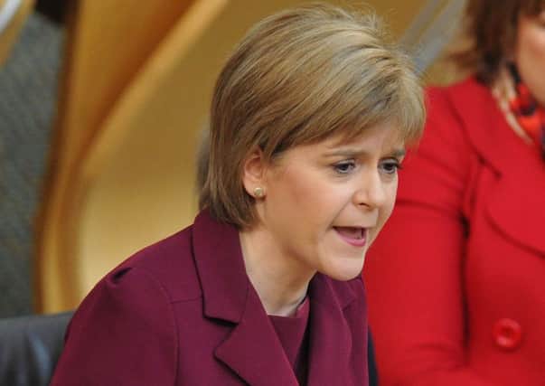 Nicola Sturgeon was quizzed on the row at FMQs. Picture: Ian Rutherford