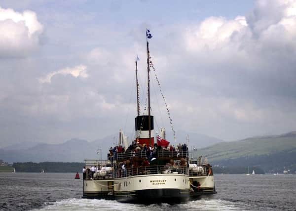 Launched  on the River Clyde on this day in 1947, the Waverley is the worlds only sea-going paddle steamer. Picture: PA