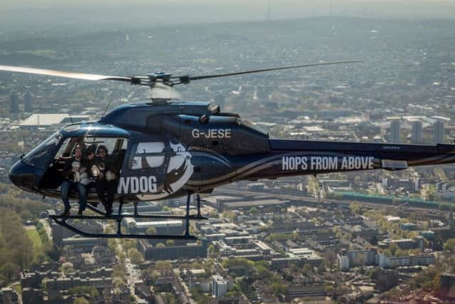 BrewDog took to the skies to promote fundraising scheme