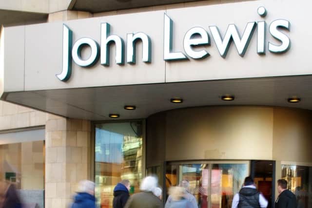 John Lewis' Edinburgh store was its only Scottish branch to grow sales
