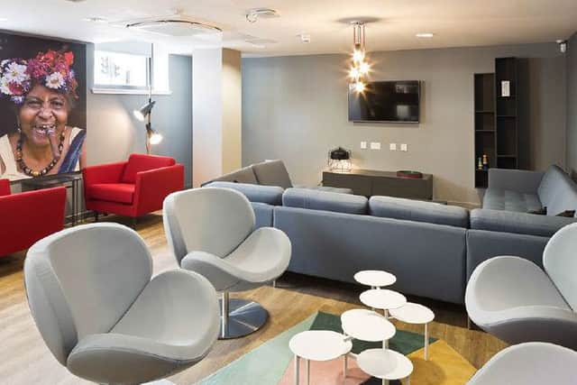The interior of Stewart House student flats