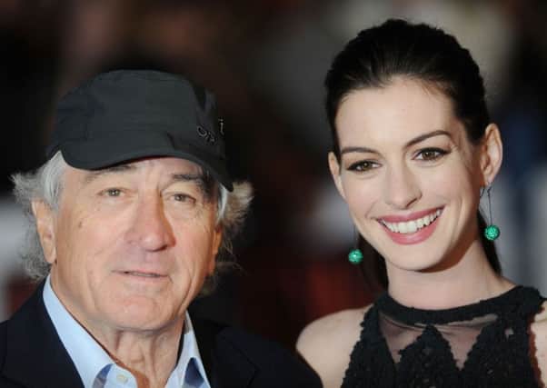 Robert De Niro and Anne Hathaway, stars of The Intern. Picture: Getty Images