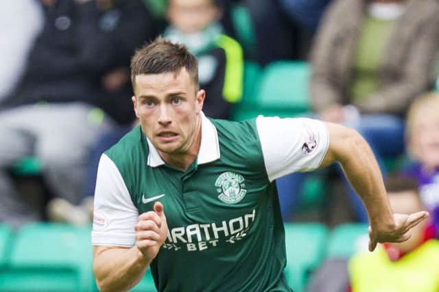 Hibs defender Lewis Stevenson knows he is lucky to be available to face Queen of the South today. Picture: SNS