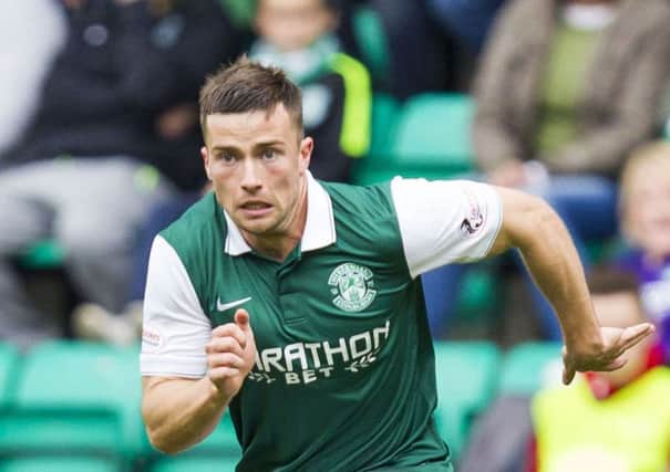 Hibs defender Lewis Stevenson knows he  is lucky to be available to face Queen of the South today. Picture: SNS