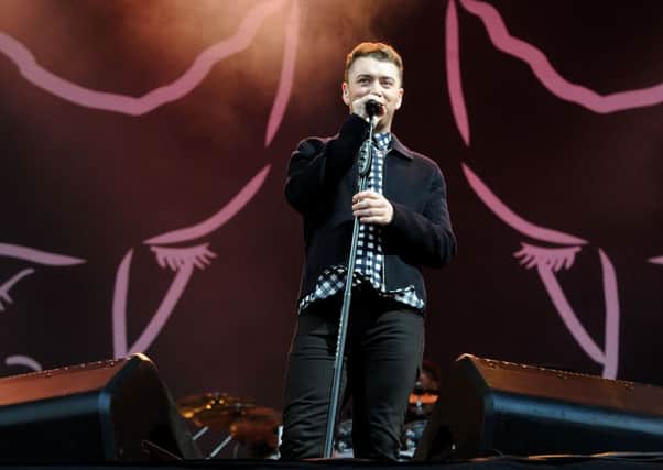 Sam Smith performs at T in the Park in July. Picture: Lisa Ferguson