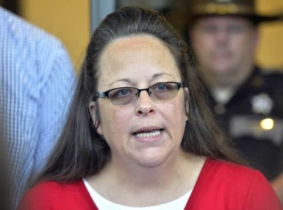 The Vatican distanced Pope Francis from Kim Davis. Picture: AP
