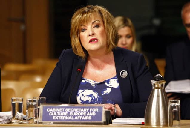 Fiona Hyslop gives evidence to the Education and Culture Committee . Picture: PA