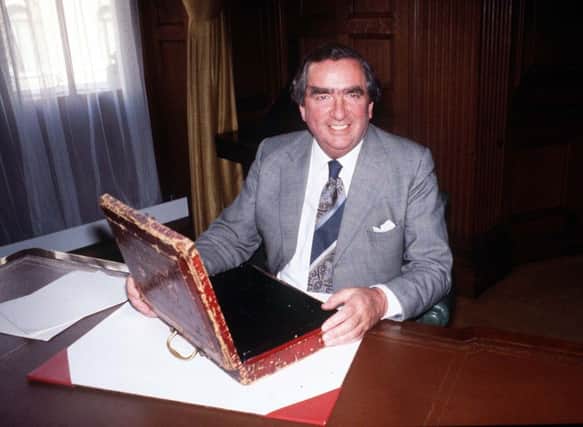 Denis Healey, in 1978 as chancellor. Picture: PA