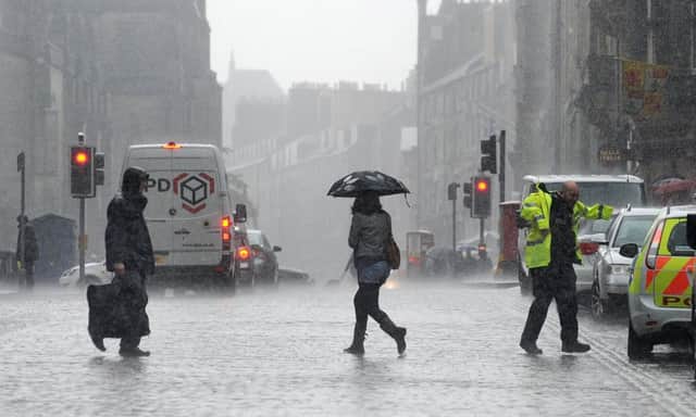What we can expect: Heavy rain and strong winds are expected sweep across Scotland from today. Picture: Neil Hanna