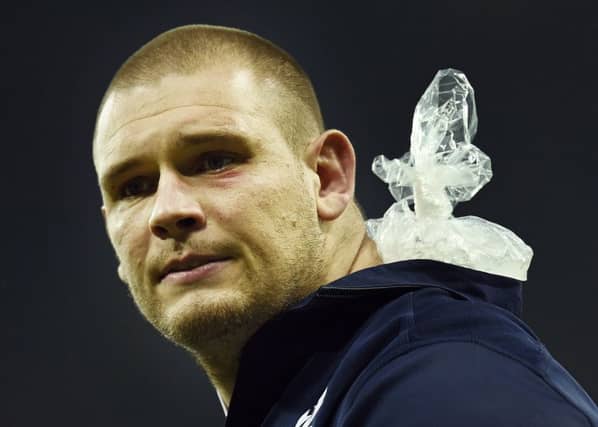 Gordon Reid on ice after the match against South Africa. Picture: Getty