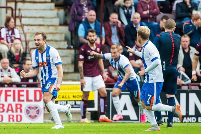 Conrad Balatoni, left, grabbed the equaliser. Picture: Ian Georgeson