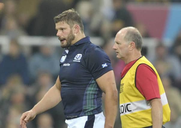 Ross Ford and Matt Scott have gone into concussion protocols after sustaining head-knocks. Picture: Ian Rutherford