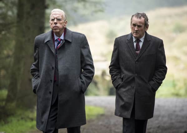 Timothy Spall, left, and Colm Meaney in The Journey