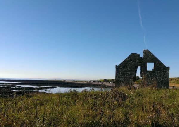 This ruined cottage is all that is thought to remain of Miltonhaven, a village on the north east coast, which was washed away in the 1790s